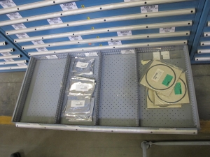 LISTA HEAVY DUTY 9-DRAWER PARTS CABINET W/ CONTENTS (W-50) LOADING & HANDLING FEE $25-